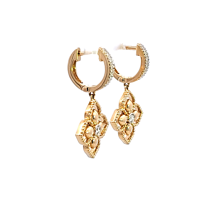 14KY Diamond Dangle Earrings