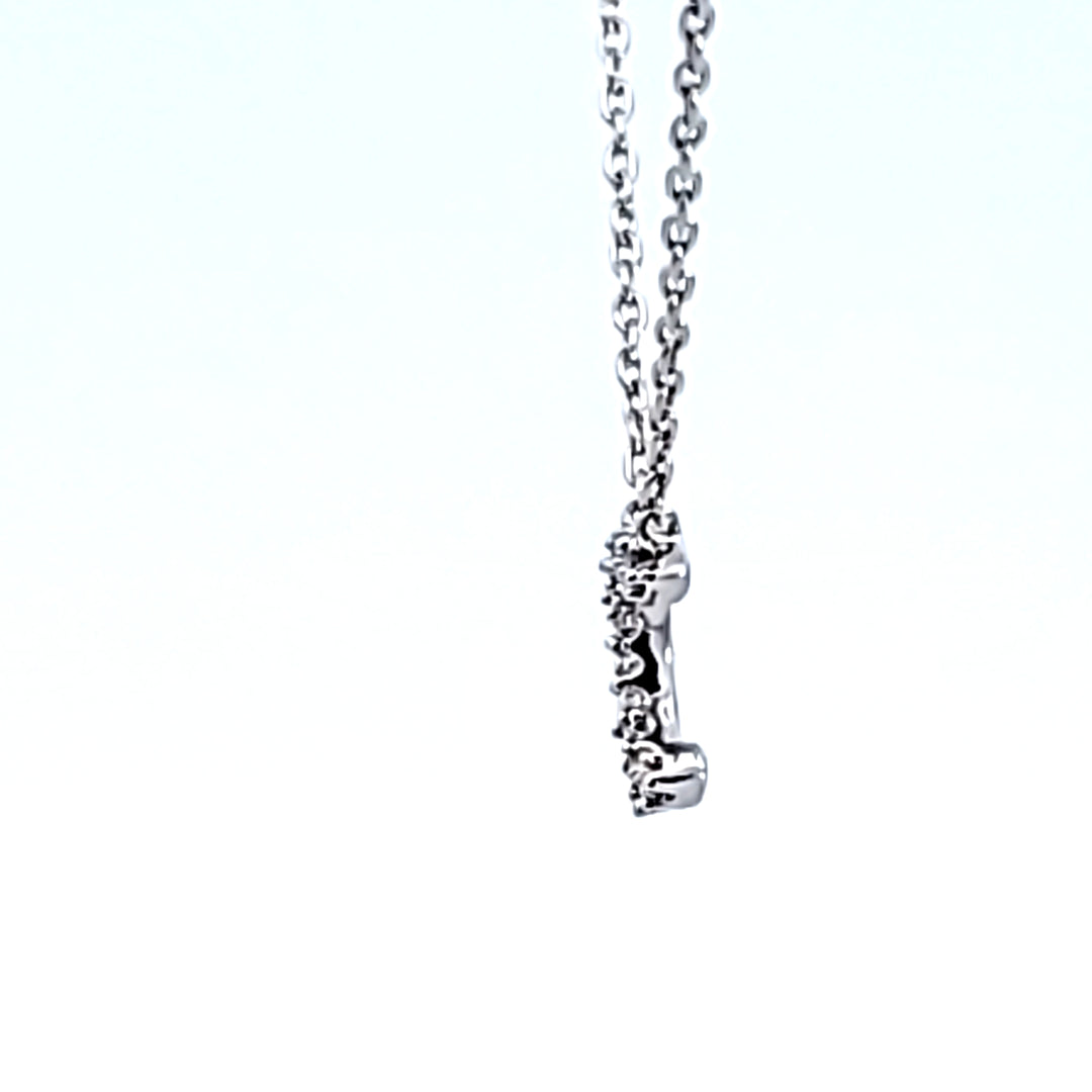 10KW Diamond Initial C Necklace