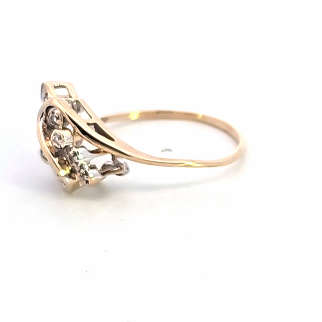 10KY Diamond Estate Ring