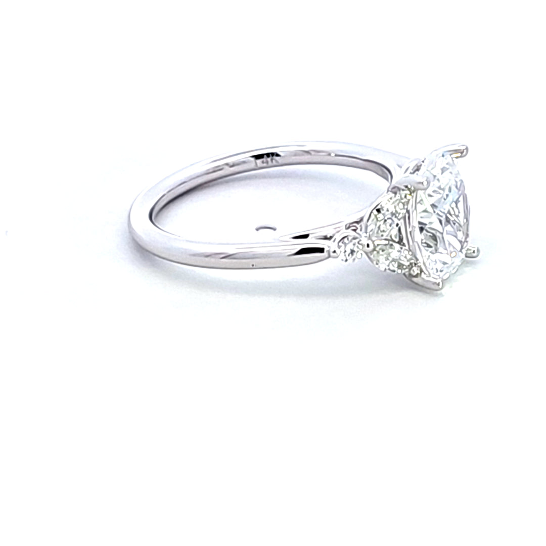 14KW Diamond Semi Mount Engagement Ring