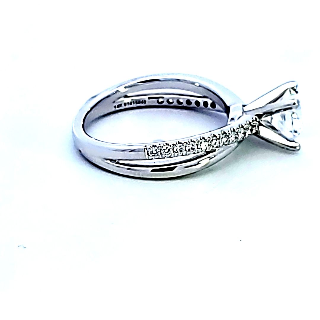 14KW Diamond Semi Mount Engagement Ring