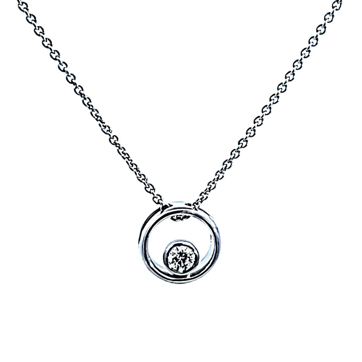 Sterling Silver Amor Diamond Pendant