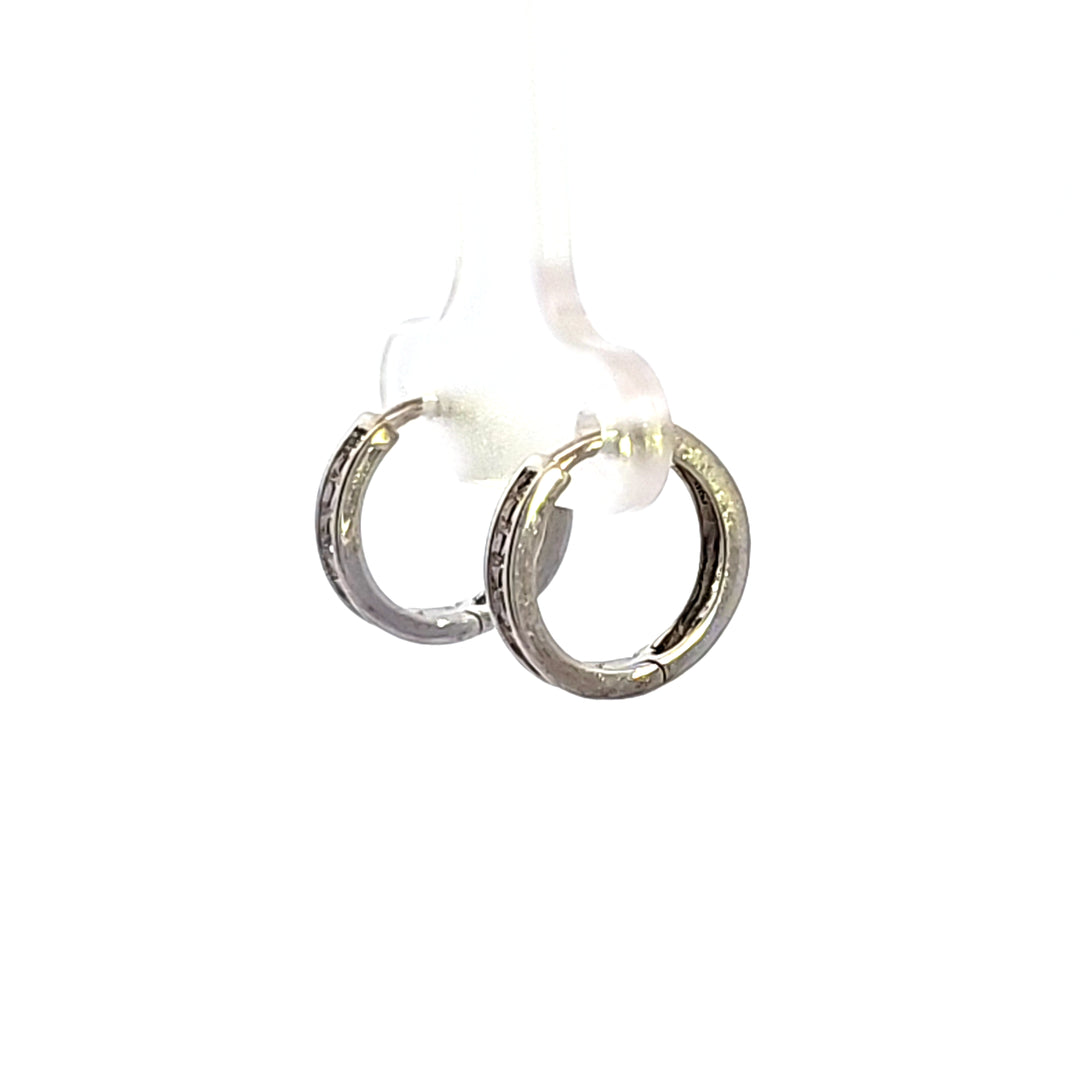 10KW Diamond Hoop Earrings