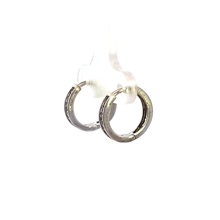 10KW Diamond Hoop Earrings