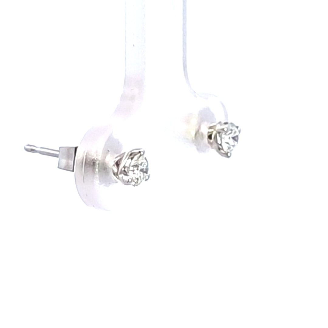 14KW 1/5 ctw Diamond Martini Stud Earrings