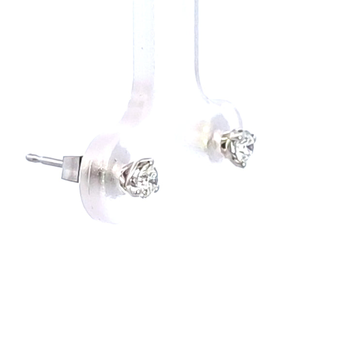 14KW 1/5 ctw Diamond Martini Stud Earrings