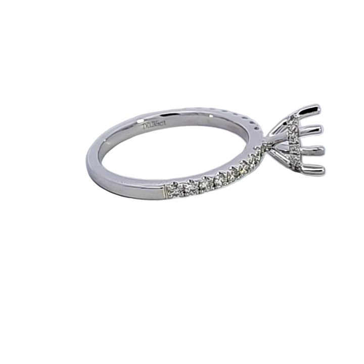 18KW Diamond Semi Mount Engagement Ring