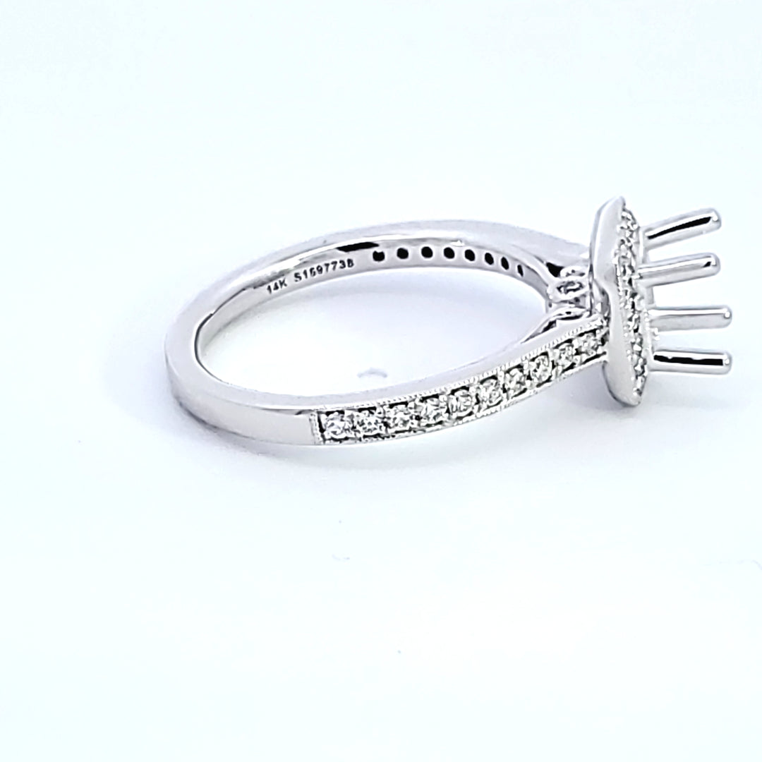 14KW Diamond Semi Mount Engagement Ring