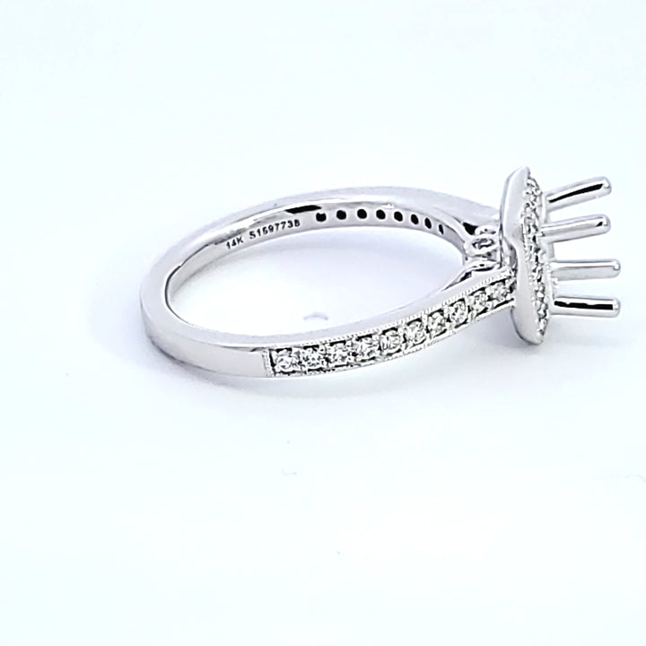 14KW Diamond Semi Mount Engagement Ring
