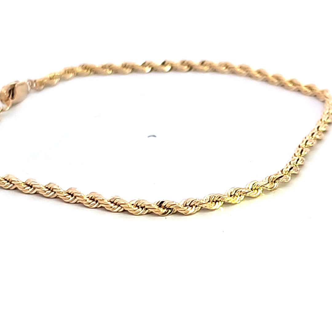 14KY 7" Rope Bracelet