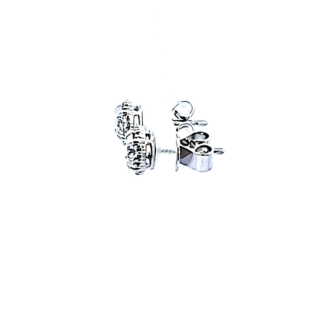 18KW Hearts on Fire "Ellipse Diamond" Earrings
