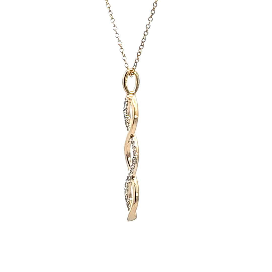 10KY Diamond Pendant