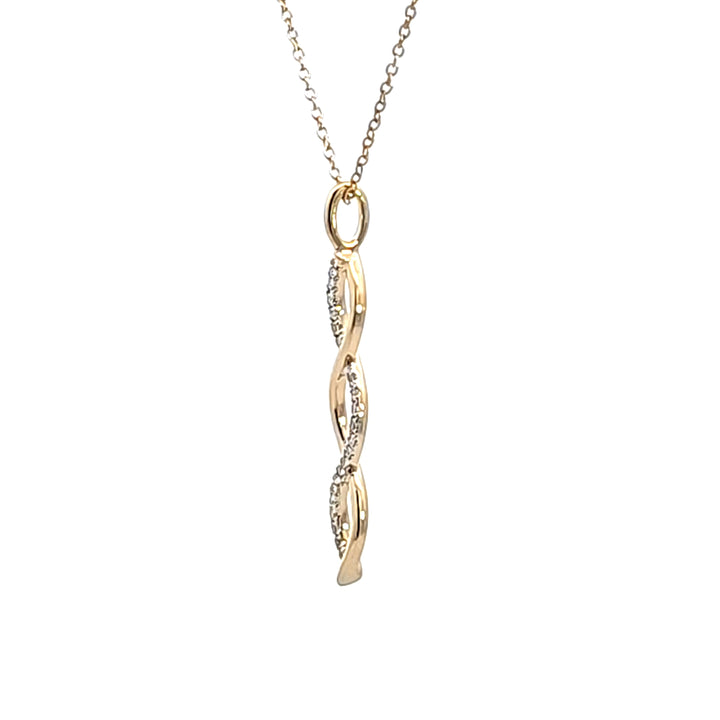 10KY Diamond Pendant
