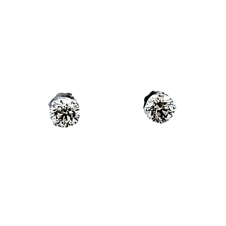 14KW Diamond Stud Earrings