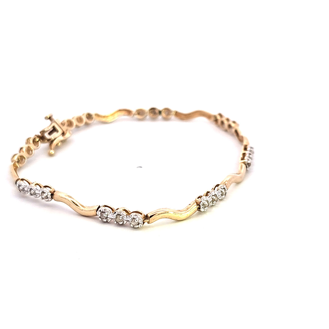 10KY Diamond Estate Bracelet