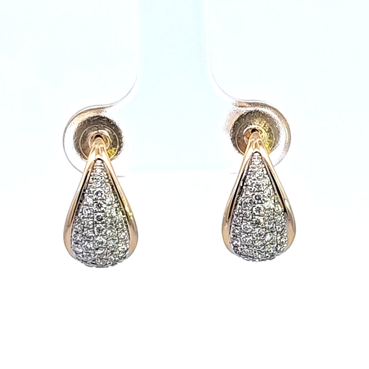 14KY Diamond Drop Earrings