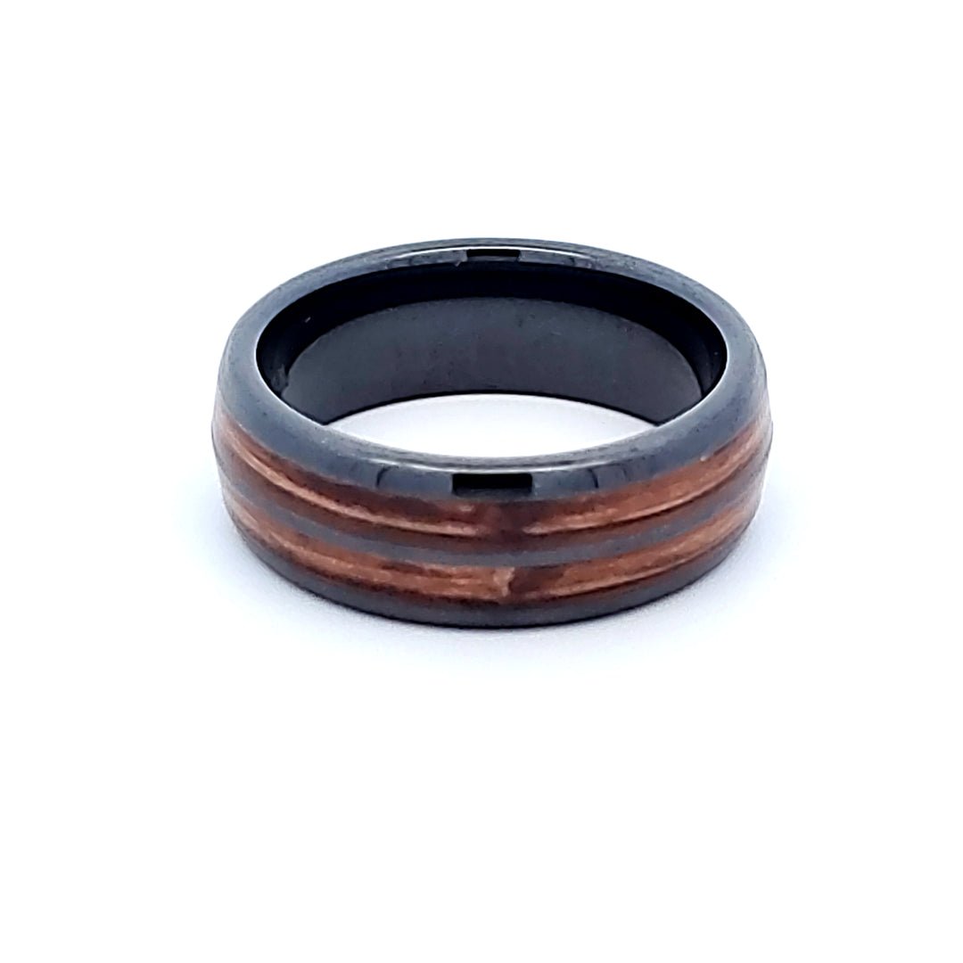 Black Ceramic Barrel Aged Collection Band