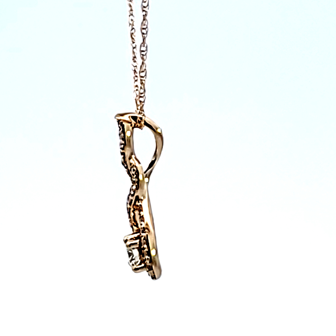 14KY Diamond Pendant