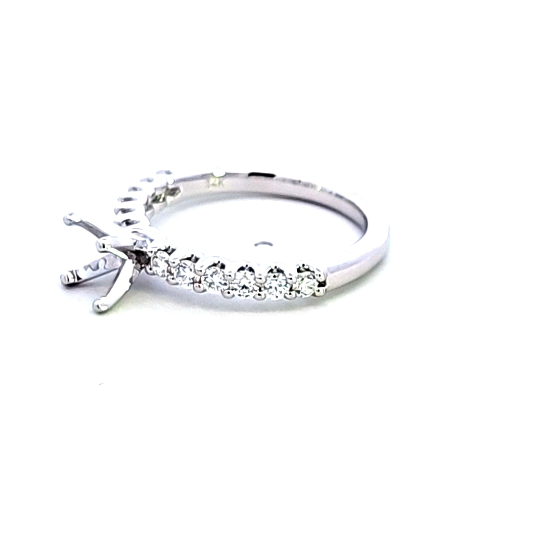 14KW Diamond Semi Mount Engagement Ring