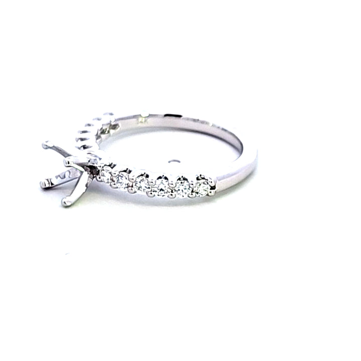 14KW Diamond Semi Mount Engagement Ring