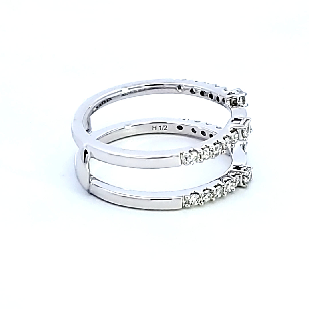 14KW Insert Style Diamond Wedding Band