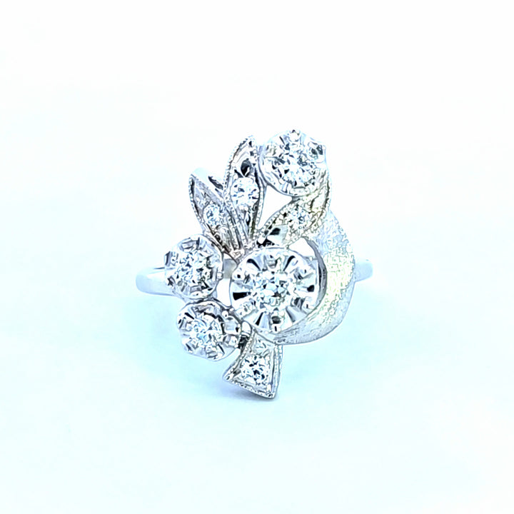 14KW Diamond Estate Ring