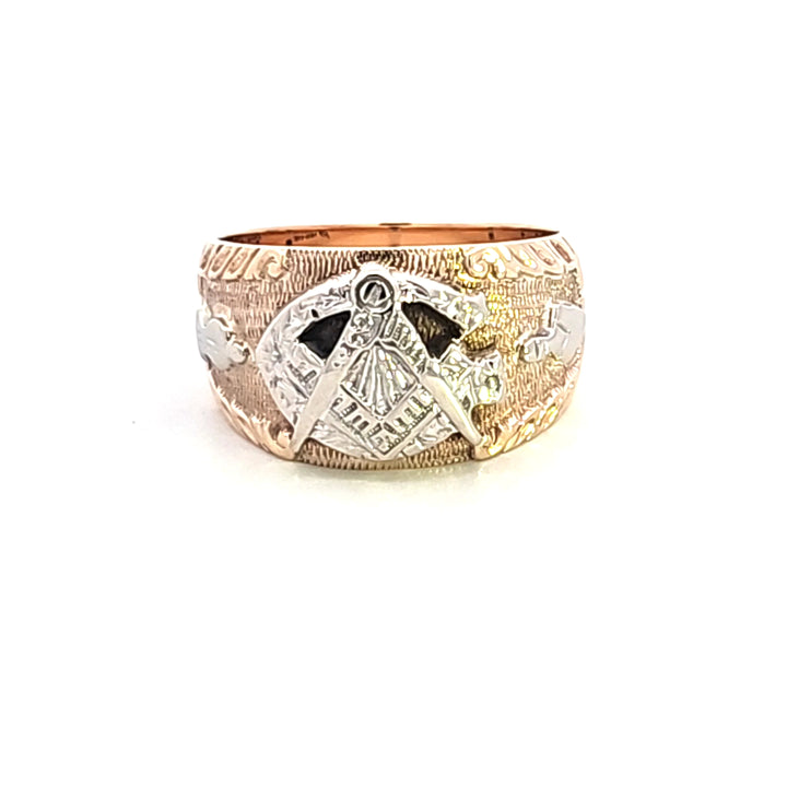 10K/14KTT Masonic Estate Ring