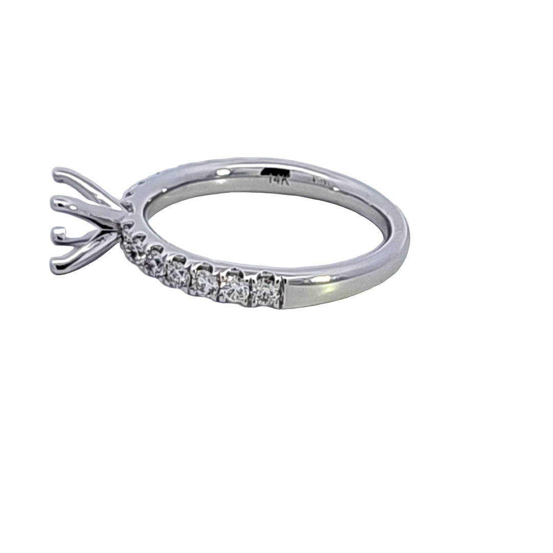 14KW Diamond Semi Mount Engagement Ring