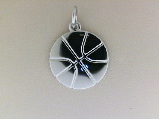 Sterling Silver Basketball Charm