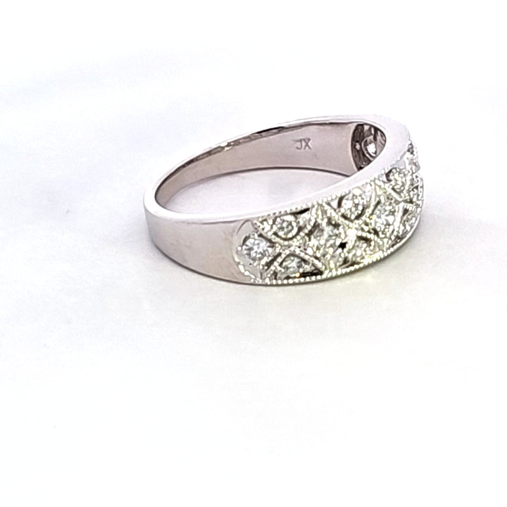 14KW Diamond Openwork Band
