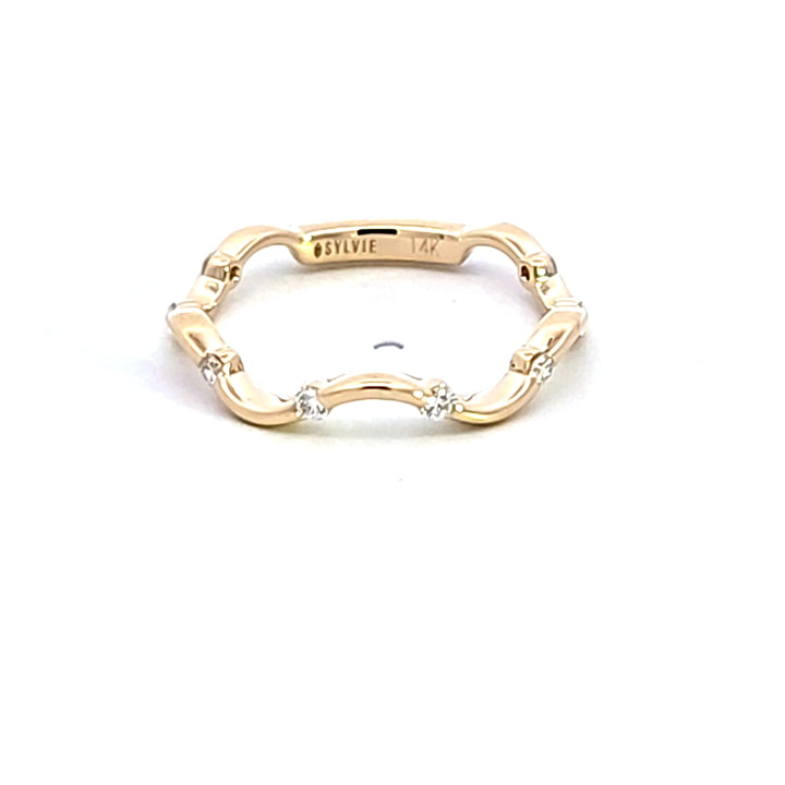 14KY Diamond Wedding Band