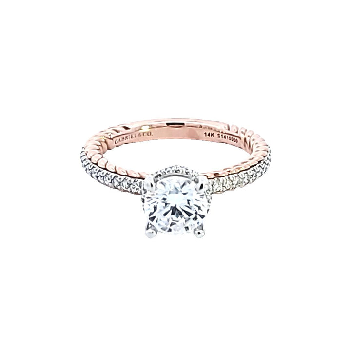 14KTT Diamond Semi Mount Engagement Ring