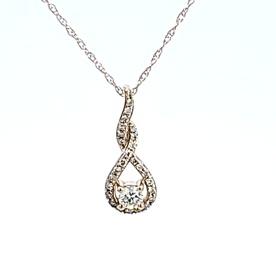 14KY Diamond Pendant