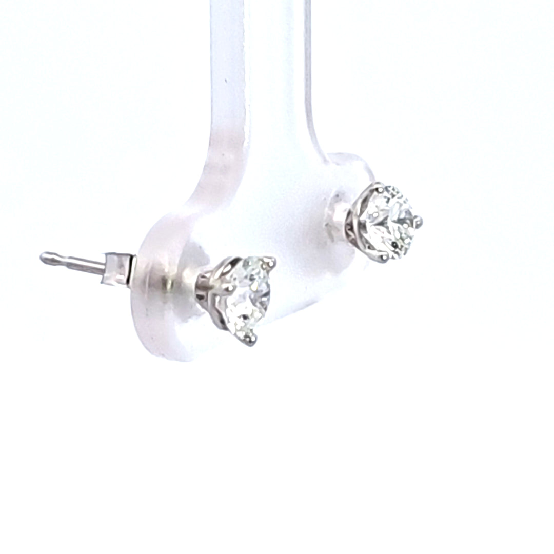 14KW 5/8 ctw Diamond Martini Earrings