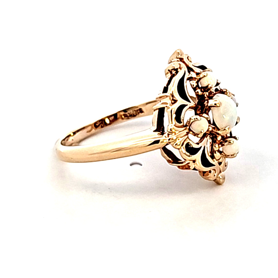 10KY Opal Estate Ring