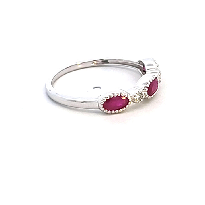 14KW Ruby and Diamond Ring