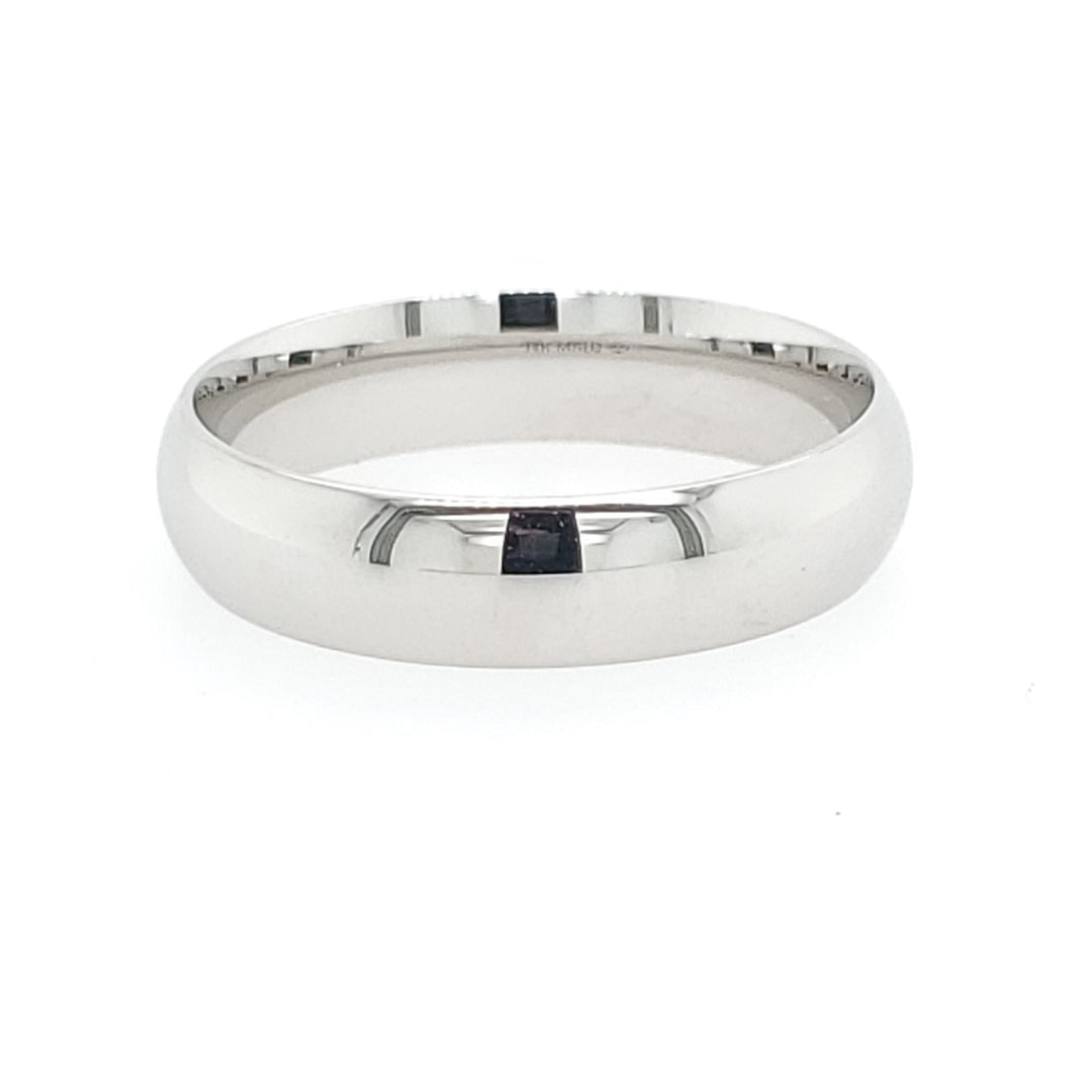Precious Metal (No Stones) Wedding Bands  -  Men'