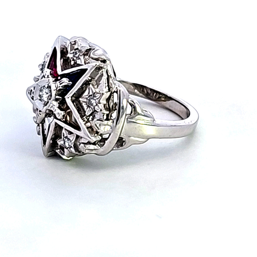 14KW Eastern Star Estate Ring