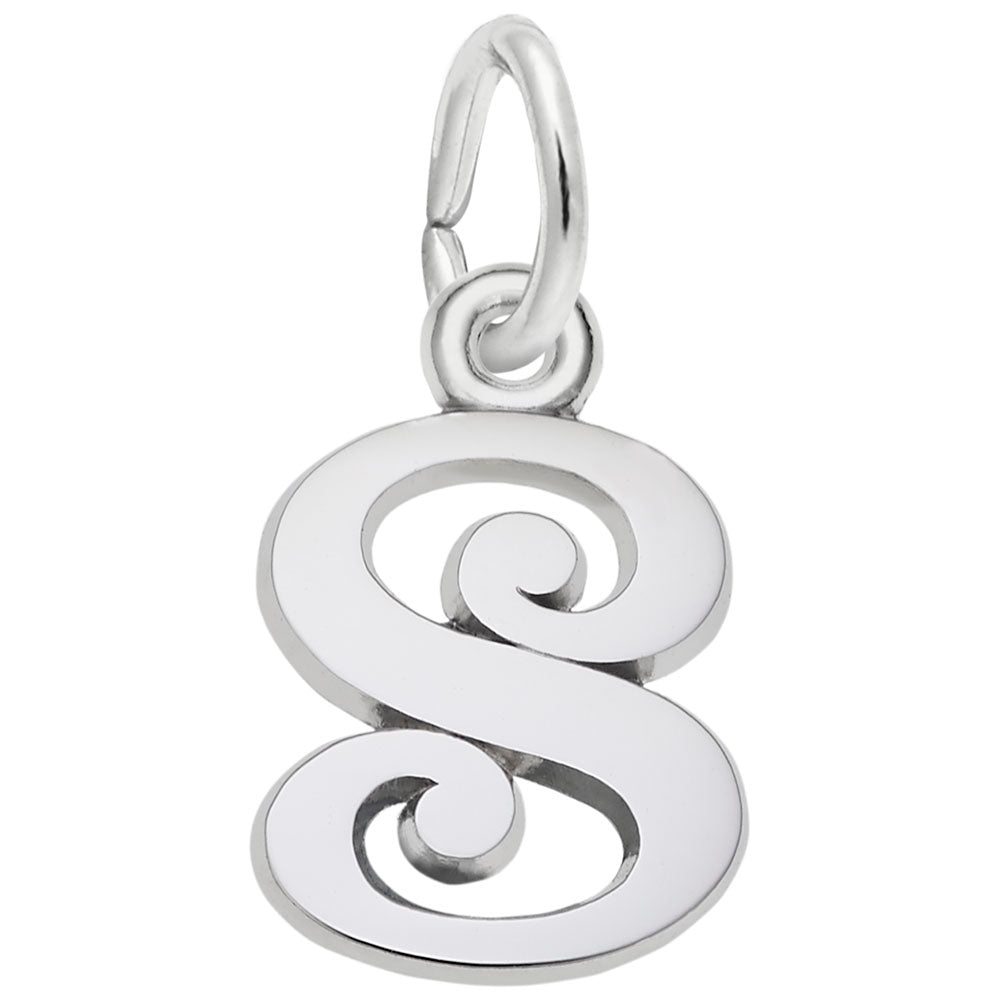 Sterling Silver Initial S Charm