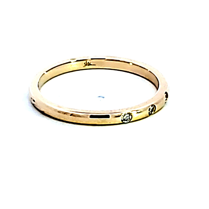 14KY Diamond Band