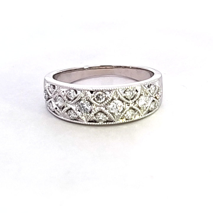 14KW Diamond Openwork Band