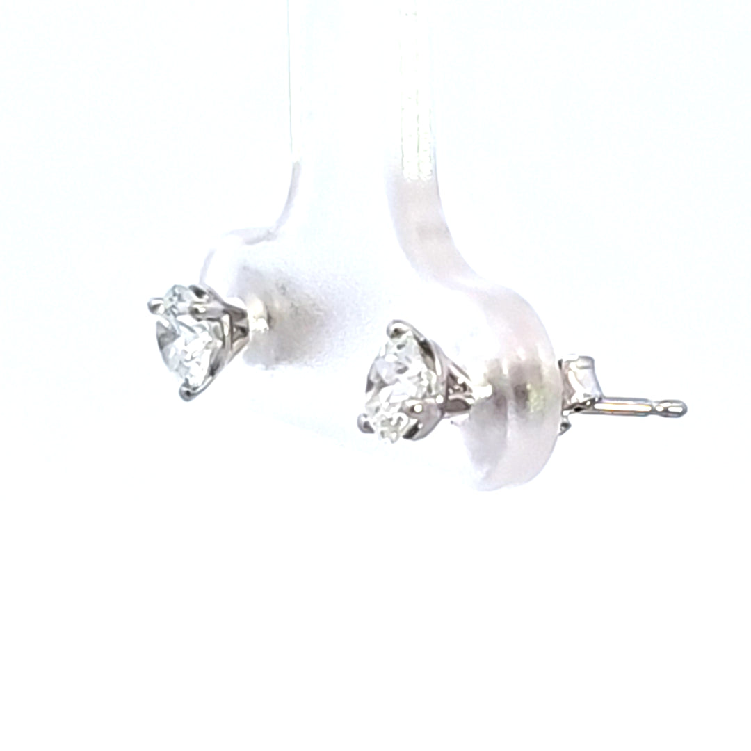 14KW 5/8 ctw Diamond Martini Earrings