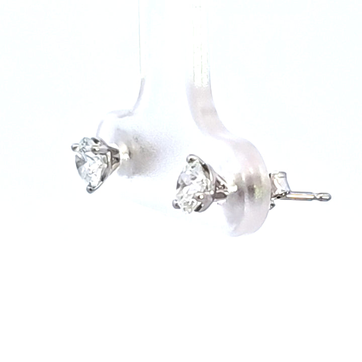 14KW 5/8 ctw Diamond Martini Earrings