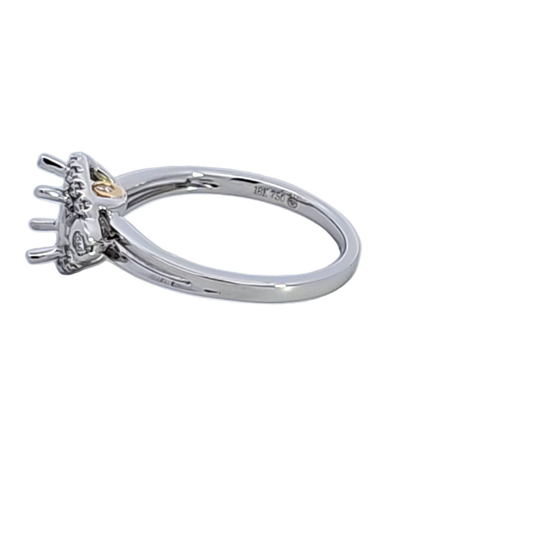 18KW Diamond Semi Mount Engagement Ring