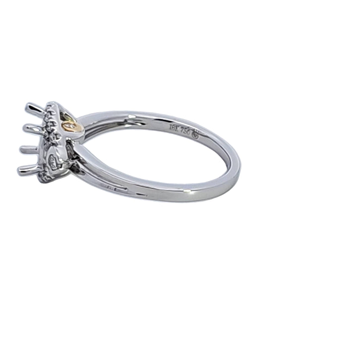 18KW Diamond Semi Mount Engagement Ring