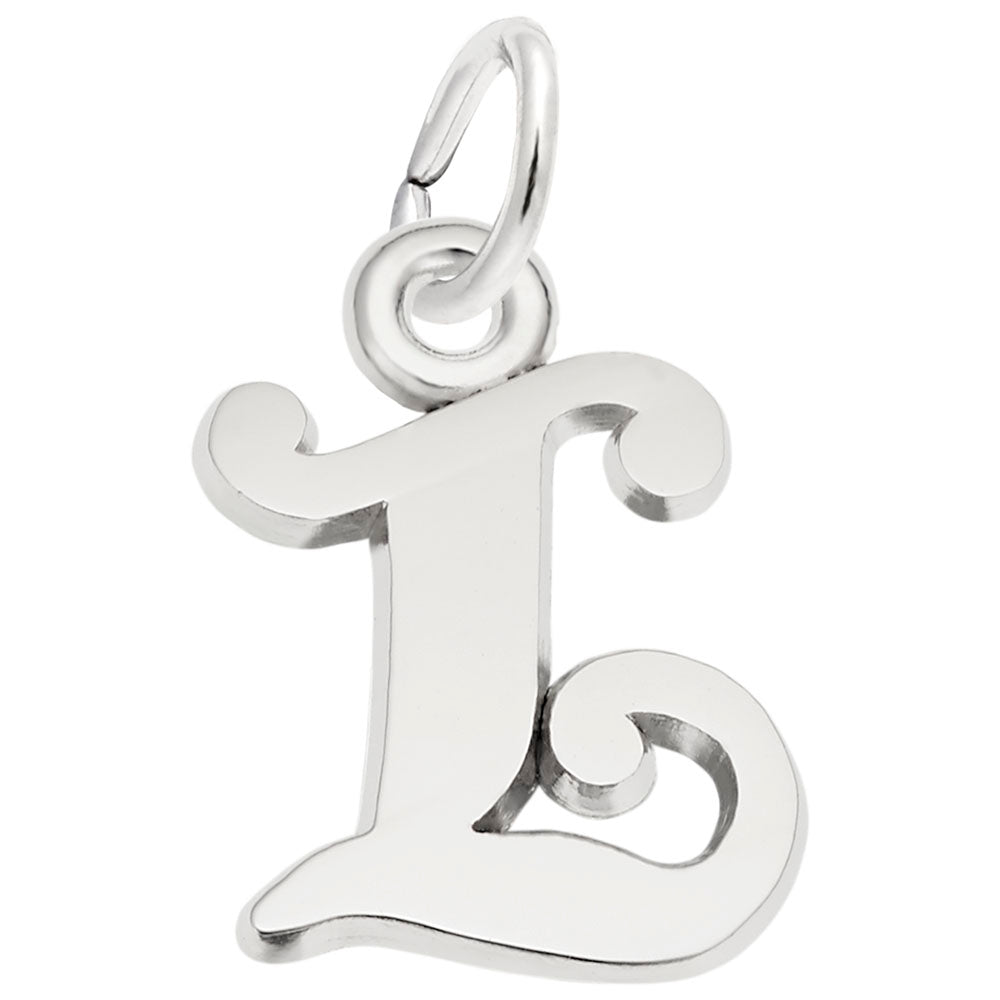 Sterling Silver Initial L Charm