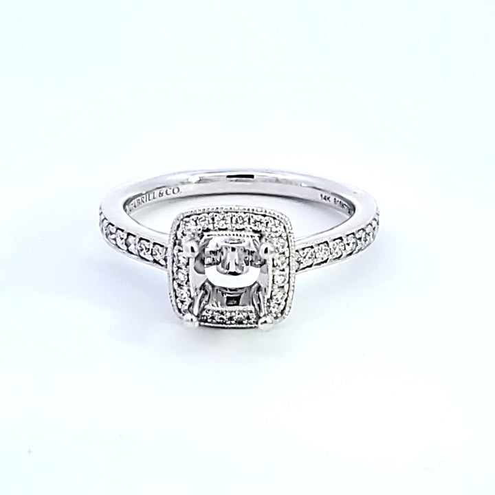 14KW Diamond Semi Mount Engagement Ring