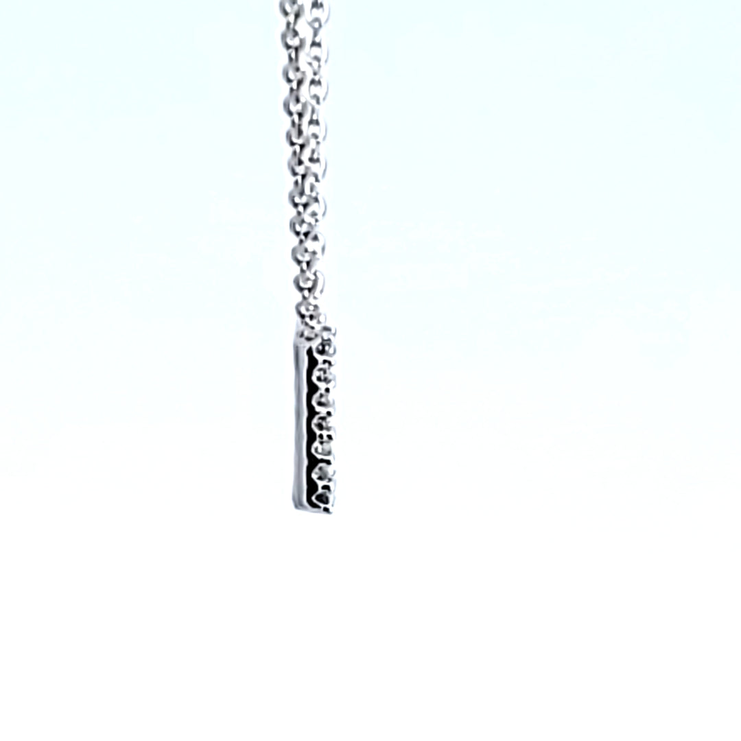 10KW Diamond Initial D Necklace