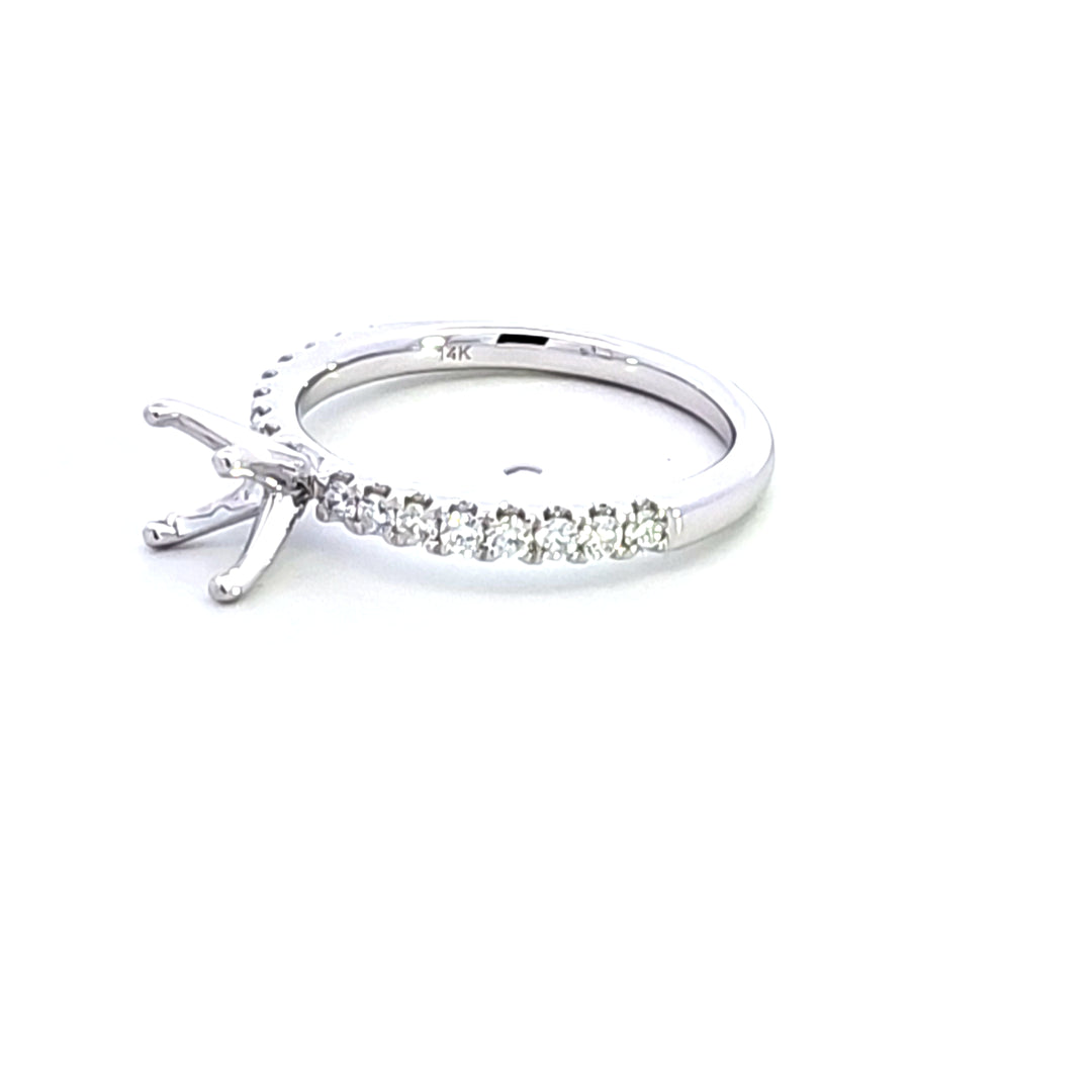 14KW Diamond Semi Mount Engagement Ring