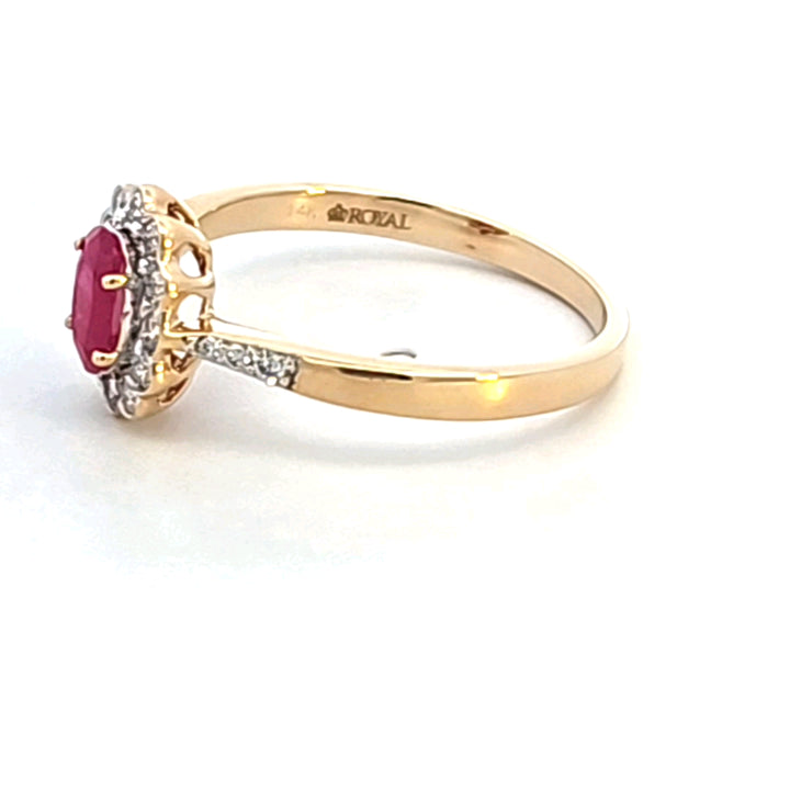 14KY Ruby and Diamond Ring